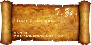 Tisch Zsuzsanna névjegykártya